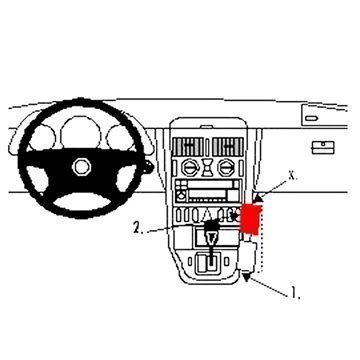 Brodit 852495 ProClip Mercedes Benz SLK-Class 97-04