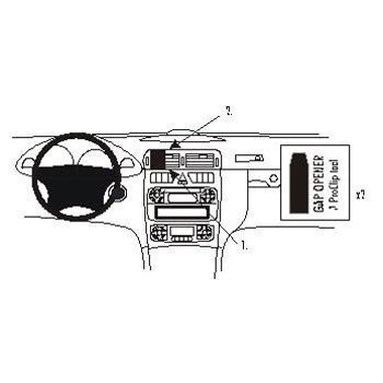 Brodit 852824 ProClip Mercedes Benz C-Class (180-320) 00-06