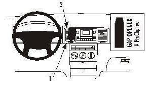 Brodit 853025 ProClip Toyota Corolla 02-07